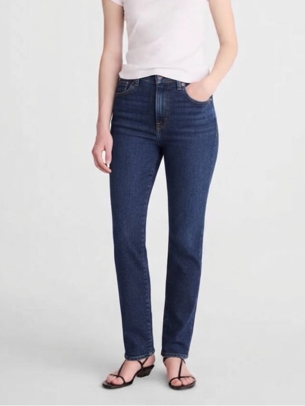 Madewell The Perfect Vintage Straight Leg Jeans Blue Denim W32 Size 32